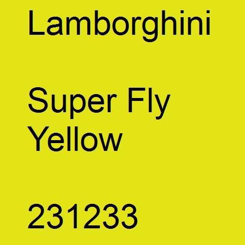 Lamborghini, Super Fly Yellow, 231233.